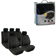 LAMPA Kit 8 fundas asiento elegancia terciopelo y poliester para coche LAM54847