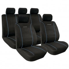 LAMPA Kit 8 fundas asiento elegancia terciopelo y poliester para coche LAM54847