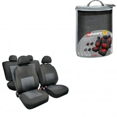 LAMPA Kit 8 fundas asiento deportivo poliester para coche LAM54988VAR