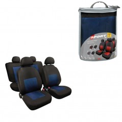 LAMPA Kit 8 fundas asiento deportivo poliester para coche LAM54988VAR