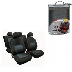 LAMPA Kit 8 fundas asiento deportivo poliester para coche LAM54988VAR