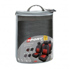 LAMPA Kit 8 fundas asiento deportivo poliester para coche LAM54988VAR