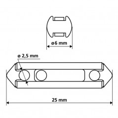 LAMPA Blister 10 fusibles cerámico LAM70060