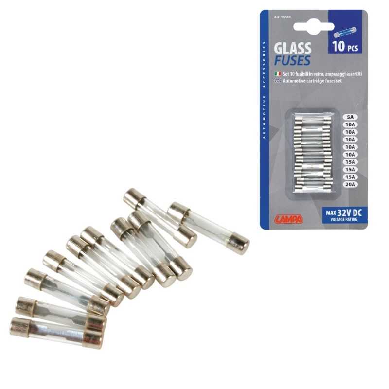 LAMPA Blister 10 fusibles de vidrio grande LAM70062