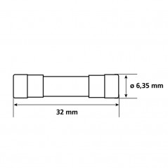 LAMPA Blister 10 fusibles de vidrio grande LAM70062