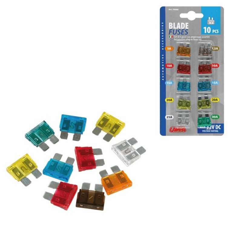 LAMPA Blister pack of 10 flat fuses LAM70080