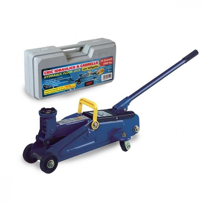 LAMPA Hydraulic jack approved with trolley and briefcase 2000 KG GS-TUV LAM71511