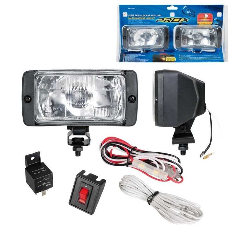 LAMPA Juego 2 faros luz auxiliar halógeno coche H3 12V 55W LAM72343
