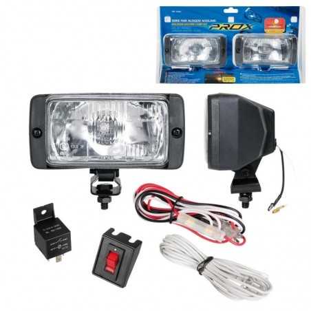 LAMPA Juego 2 faros luz auxiliar halógeno coche H3 12V 55W LAM72343