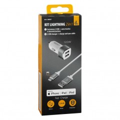 LAMPA Cargador original para teléfono móvil 12V/24V IPHONE 5/6/7 8 PINS LAM38937