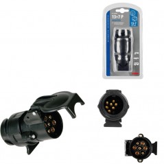 LAMPA Conector enchufe remolque adaptador polos 13 macho 7 hembra LAM38990