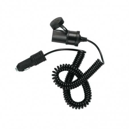 LAMPA Enchufe mechero con alargador espiral 4 M LED 12/24V LAM39055