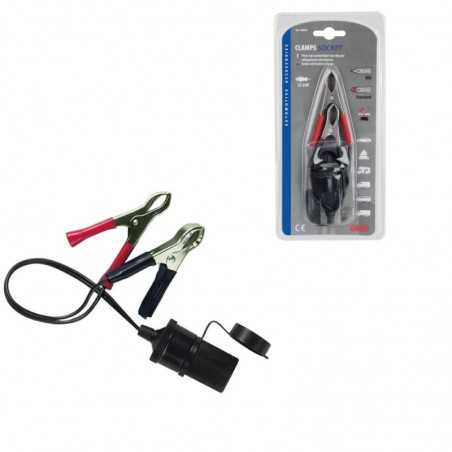 LAMPA Conector enchufe remolque con pinzas de bateria 12/24V LAM39057