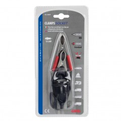 LAMPA Trailer plug connector with battery clips 12/24V LAM39057