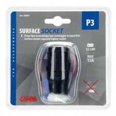 LAMPA Enchufe mechero interior y exterior P3 12/24V LAM39067