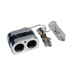 LAMPA Enchufe mechero 2 tomas STANDARD 12/24V 10A 200 CM LAM39082