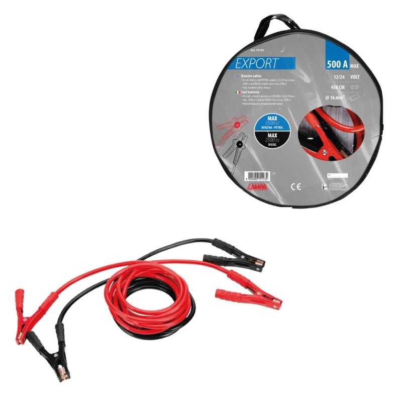 LAMPA starter cord 12/24V 500A 450 CM 22 7 MM2 LAM70123