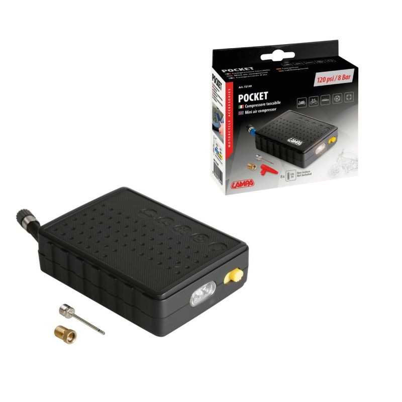 LAMPA portable compressor with flashlight LED LAM72149