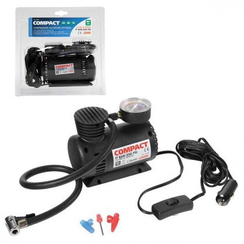 LAMPA Compressor with manometer COMPACT 12V 200W LAM72150