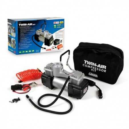 LAMPA Twin cylinder compressor with gauge TWIN AIR 12V 200W LAM72157