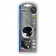 LAMPA Multi-function plug thermometer voltmeter 1 port USB LAM74063