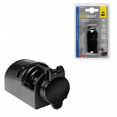 LAMPA Meche plug socket with cover RO EXT-5 DIN MAX 15A 12/24V LAM39026