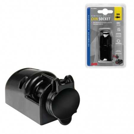 LAMPA Toma enchufe meche con tapa RO EXT-5 DIN MAX 15A 12/24V LAM39026