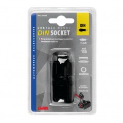 LAMPA Meche plug socket with cover RO EXT-5 DIN MAX 15A 12/24V LAM39026