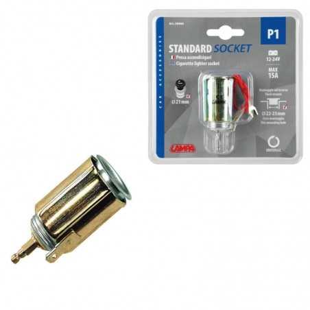 LAMPA Toma mechero STANDARD P1 12/24V Ø21 MM LAM39060