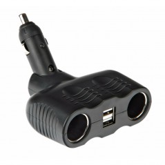 LAMPA Toma mechero doble + 2 puertos DUO-4 STANDARD USB 12/24V LAM39069