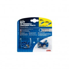 LAMPA Kit 40 terminales de cable eléctrico hembra y macho 1,5-2,5 MM2 LAM45052