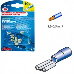 LAMPA Blister 10 terminales de cable eléctrico hembra 1,5-2,5 MM2 LAM45062