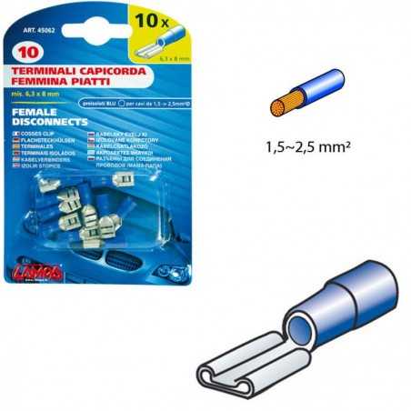 LAMPA Blister pack of 10 female electrical cable terminals 1,5-2,5 MM2 LAM45062