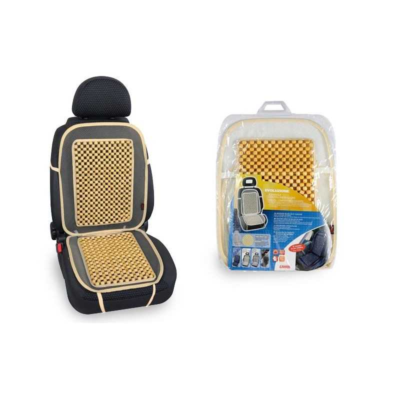 LAMPA Respaldo bolas madera cubre asiento LAM54317VAR