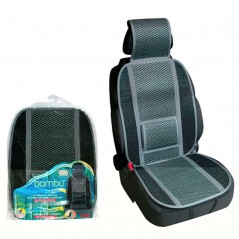 LAMPA Respaldo cubre asiento en fibra de bambu natural con refuerzo lumbar LAM54354