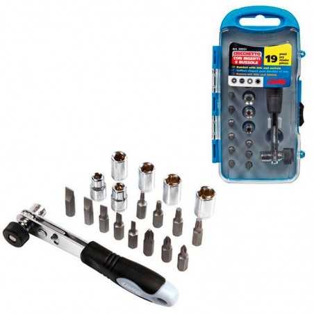 LAMPA Estuche trinquete con conectores y casquillos LAM59551