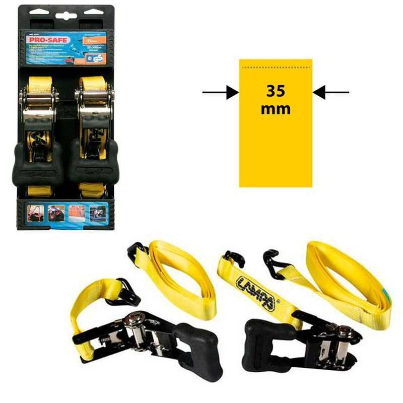 LAMPA Complete lashing 2 bands + 2 double closed hook ratchet 35 MM 5 M LAM60167