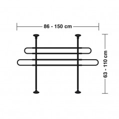 LAMPA Rejilla separa perros para maletero LAM60415