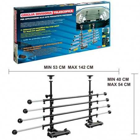 LAMPA Rejilla separa perros regulable fijación al reposacabezas LAM60423