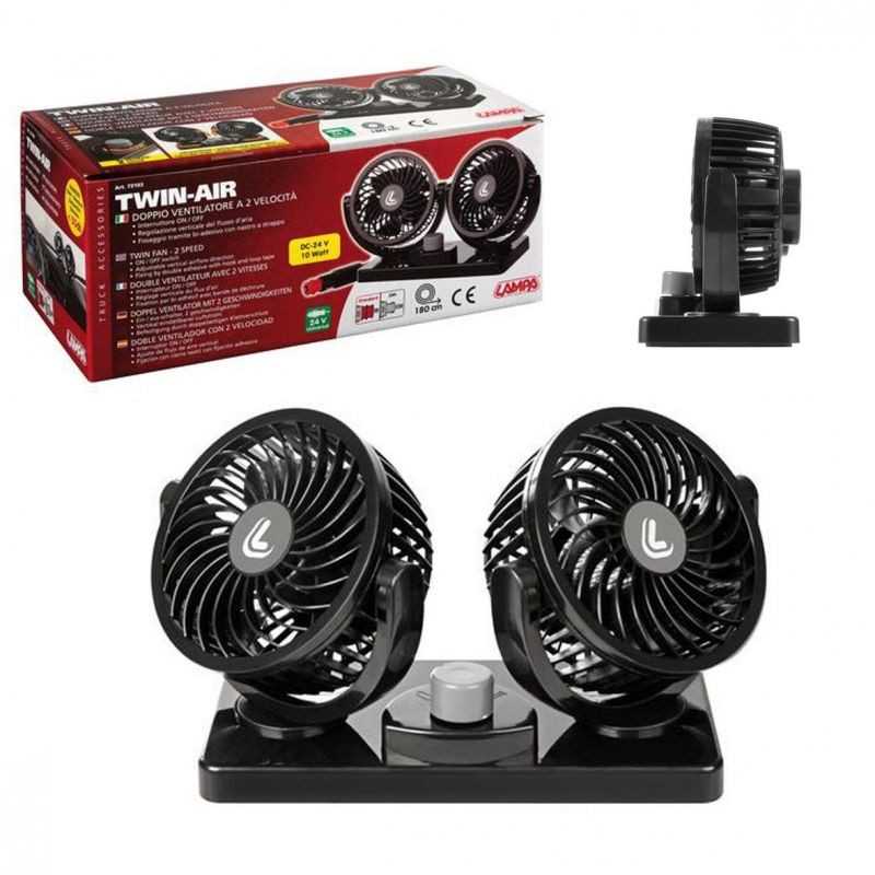 LAMPA 2-speed double fan 24V LAM73103