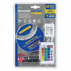 LAMPA Tira de luces colores carga al mechero 60 LED 12/24V 200 CM LAM73627
