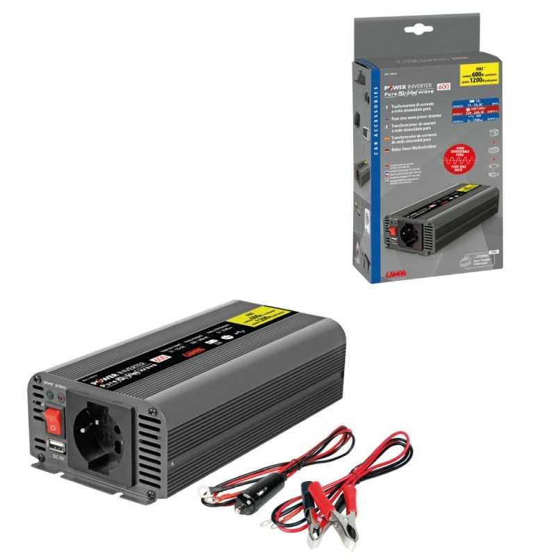 LAMPA Pure Sine Wave Transformer 12V - 230V 600W LAM74517