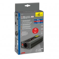 LAMPA Transformador de onda sinusoidal pura 12V - 230V 600W LAM74517