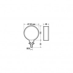 LAMPA Approved double function clearance light 14 LED 12/24V LAM41460