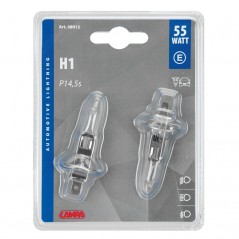 LAMPA Blister 2 lamps approved bulbs H1 12V 55W P14 5S E LAM58012