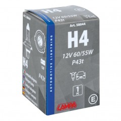 LAMPA Lámpara bombilla homologada H4 12V 60/55W P43T E LAM58044
