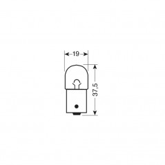 LAMPA Blister 2 lámparas bombillas homologadas R5W12V 55WBA15S E LAM58070