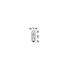 LAMPA Blister 2 lámparas bombillas homologadas T5 12V 1 2W W2X4 6D E LAM58092