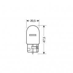 LAMPA Blister 2 lámparas bombillas homologadas W21W 12V 21W W3X16D E LAM58097