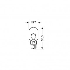 LAMPA Blister 2 lámparas bombillas homologadas 12V 16W W2 1X9 5D E LAM58099